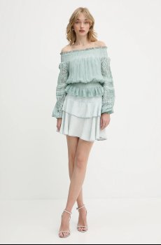 Блузка с примесью шелка Guess AUDREY