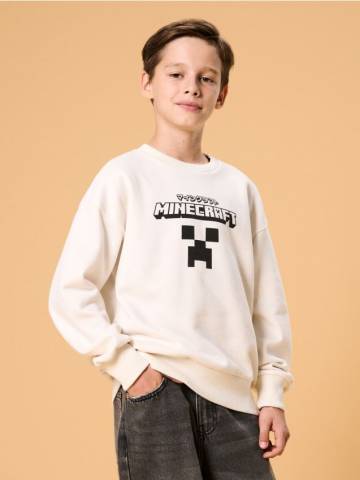 Світшот crewneck Minecraft - нюдовий Світшот crewneck Minecraft - нюдовий