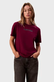 Женская бордовая футболка CLASSIC FOIL CALVIN KLEIN Бордовый XS Calvin Klein Jeans LV047E821G