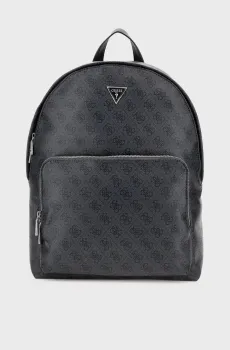 Мужской черный рюкзак с узором Черный ONESIZE Guess HMEVZL.P3406;BLA