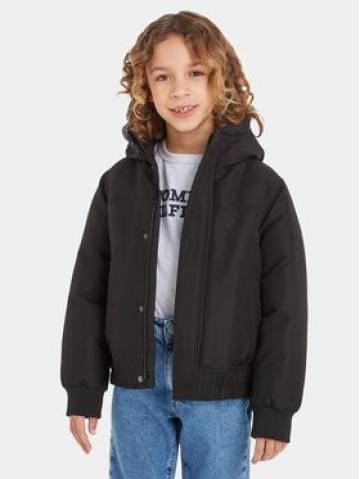 Tommy Hilfiger Демісезонна куртка KB0KB08562 Чорний Regular Fit Tommy Hilfiger Демісезонна куртка KB0KB08562 Чорний Regular Fit