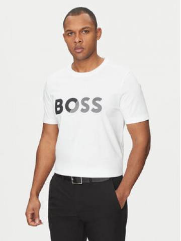 BOSS Футболка Tape Logo 50530990 Білий Regular Fit BOSS Футболка Tape Logo 50530990 Білий Regular Fit