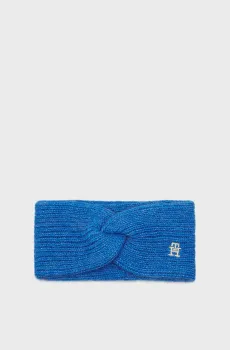 Женская синяя повязка TH TIMELESS HEADBAND Синий ONESIZE Tommy Hilfiger AW0AW15308