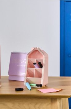 Настільний органайзер - пастельний рожевий