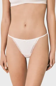 Женские белые трусики Белый S womensecret 873065