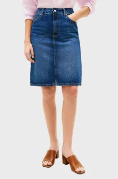 Женская синяя джинсовая юбка NEW DOREEN Синий 32 Tommy Hilfiger WW0WW49669