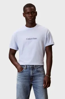 Мужская голубая футболка STANDARD Голубой XXL Calvin Klein LV040HM228