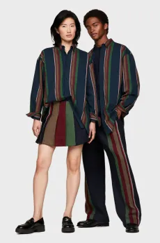 Рубашка в полоску Tommy x Pendleton (унисекс) Разноцветный S Tommy Hilfiger WW0WW41543