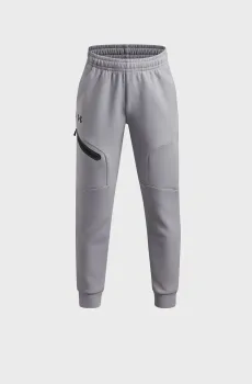 Детские серые спортивные брюки UA B Unstoppable Flc Jogger Серый 14 Under Armour 1386689-012