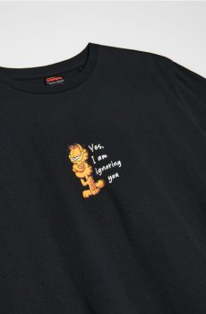 Бавовняна футболка з коротким рукавом Garfield - чорний
