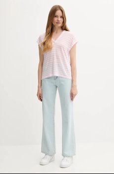 Футболка с примесью льна United Colors of Benetton