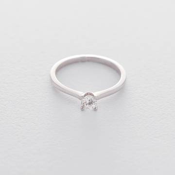 Золотое помолвочное кольцо (куб. циркон Swarovski) к06300 Золотое помолвочное кольцо (куб. циркон Swarovski) к06300