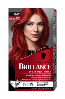 Уценка! Интенсивная крем-краска для волос Brillance 842 Куба Жаркая ночь, 160 мл