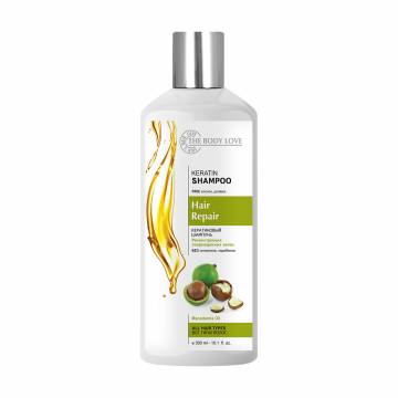 Шампунь The Body Love Keratin Shampoo для поврежденных волос, с кератином, 300 мл Шампунь The Body Love Keratin Shampoo для поврежденных волос, с кератином, 300 мл