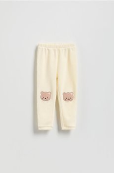 Reserved - Штани з нашивкою - кремовий - 510GX-01X
