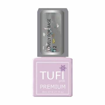 База для гель-лака Tufi profi Premium Lovely Foil Base с фольгой, 12 Серая вуаль, 8 мл База для гель-лака Tufi profi Premium Lovely Foil Base с фольгой, 12 Серая вуаль, 8 мл