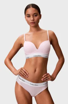 Женский пудровый бюстгальтер PLUNGE Розовый 34C Calvin Klein LV00QF8502