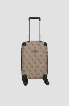 Женский бежевый чемодан с узором 53 см Бежевый ONESIZE Guess TWO868.89830;LGW