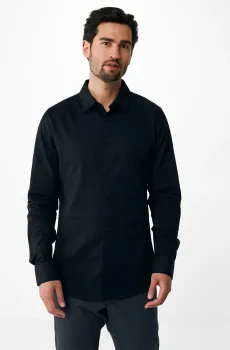 Мужская черная рубашка Черный M Mexx MF007202443M