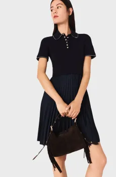 Женское темно-синее платье Синий 34 MAJE MFPRO04342_Navy