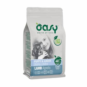 Сухой корм для щенков мелких пород Oasy One Animal Protein Puppy & Junior Small/Mini с ягненком, 2.5 кг Сухой корм для щенков мелких пород Oasy One Animal Protein Puppy & Junior Small/Mini с ягненком, 2.5 кг