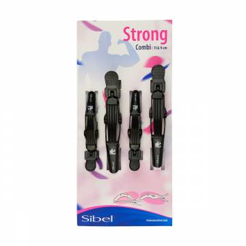 Набор зажимов для волос Sibel Gator Clips Black 2XL + 2S черный, (11 см, 2 шт + 9 см, 2 шт) (934094202) Набор зажимов для волос Sibel Gator Clips Black 2XL + 2S черный, (11 см, 2 шт + 9 см, 2 шт) (934094202)