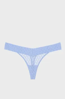 Женские голубые трусики LOW RISE THONG Голубой XS Calvin Klein LV00QD5282