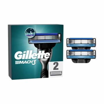 Сменные картриджи для бритья Gillette Mach 3, мужские, 2 шт Сменные картриджи для бритья Gillette Mach 3, мужские, 2 шт