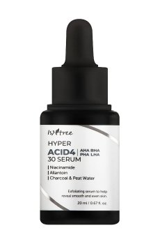 Смываемая сыворотка-пилинг для лица IsNtree Hyper Acid4 AHA BHA PHA LHA 30 Serum, 20 мл