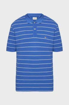 Мужское синее поло в полоску STRIPED Синий XXL Gant 2014026
