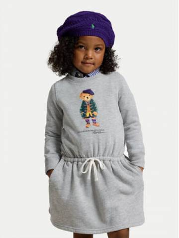 Polo Ralph Lauren Трикотажна сукня 312951083001 Сірий Regular Fit Polo Ralph Lauren Трикотажна сукня 312951083001 Сірий Regular Fit