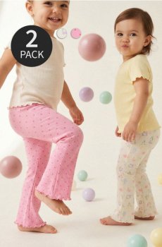 Легінси-кльош 2 pack - кремовий
