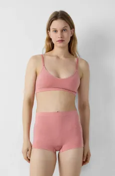 Женский персиковый брасьер AMANDE Оранжевый L Etam 6515598