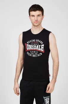 Мужская черная майка Черный S Lonsdale 114758