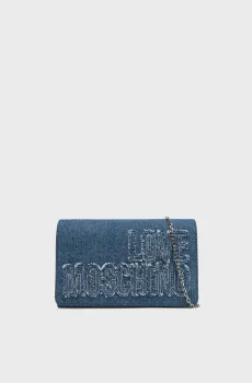 Женская синяя джинсовая сумка Синий ONESIZE Love Moschino JC4247PP0MKM0750