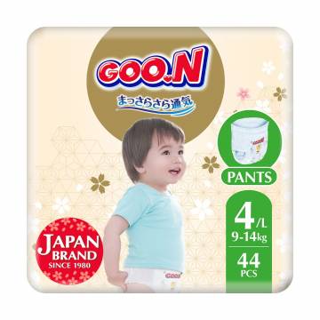 Трусики-подгузники Goo.N Premium Soft унисекс, размер 4(L) (для детей 9-14 кг), 44 шт Трусики-подгузники Goo.N Premium Soft унисекс, размер 4(L) (для детей 9-14 кг), 44 шт
