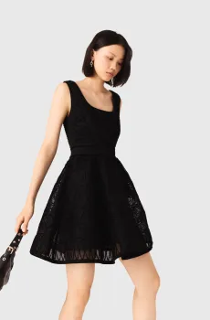 Женское черное платье Черный 34 MAJE MFPRO04597_Black