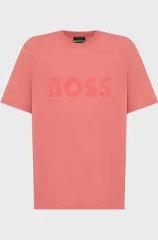 Мужская розовая футболка Розовый S BOSS 50570304;667