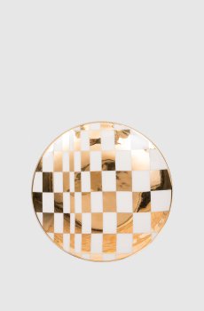 Белое фарфоровое блюдце Sibilla