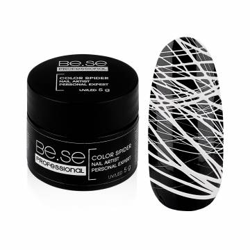 Гель-паутинка для дизайна ногтей Be.Se Professional Color 02 Белый, 5 г Гель-паутинка для дизайна ногтей Be.Se Professional Color 02 Белый, 5 г