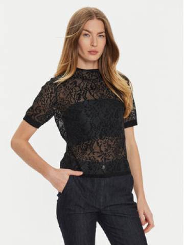 TWINSET Блузка 242TP3010 Чорний Slim Fit TWINSET Блузка 242TP3010 Чорний Slim Fit