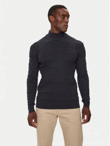 INDICODE Светр Aldom 35-822 Cиній Regular Fit INDICODE Светр Aldom 35-822 Cиній Regular Fit