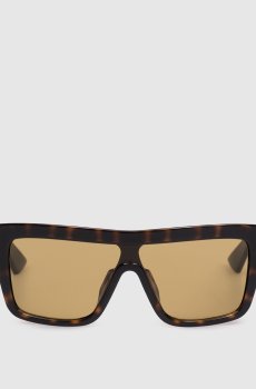 Коричневые солнцезащитные очки Injected Aviator с эффектом черепахового панциря