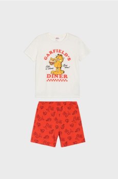 Піжамний комплект з двох предметів Garfield - кремовий