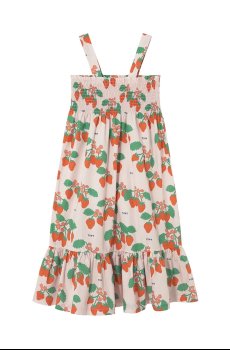 Хлопковое детское платье Tinycottons STRAWBERRIES WOVEN DRESS