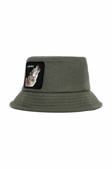 Шляпа Goorin Bros Wolf Heat цвет зелёный шерсть Шляпа Goorin Bros Wolf Heat цвет зелёный шерсть