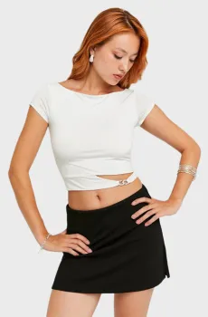 Женский белый топ Белый XS Tally Weijl STSPEBINER