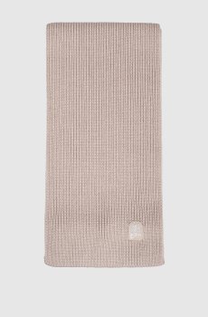 Серый шарф из шерсти мериноса