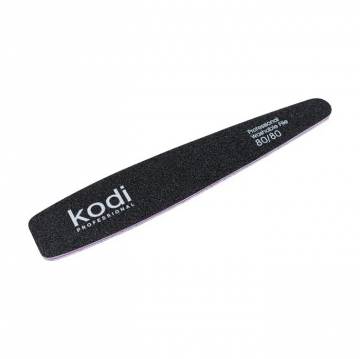 Пилка для ногтей Kodi Professional 80/80 грит конусная, черная, 178*32*4 мм Пилка для ногтей Kodi Professional 80/80 грит конусная, черная, 178*32*4 мм