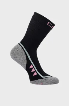 Женские черные носки TREKKING SOCK MID SUPERSOFT 50 Черный 39-42 CMP 3I19866-40UR